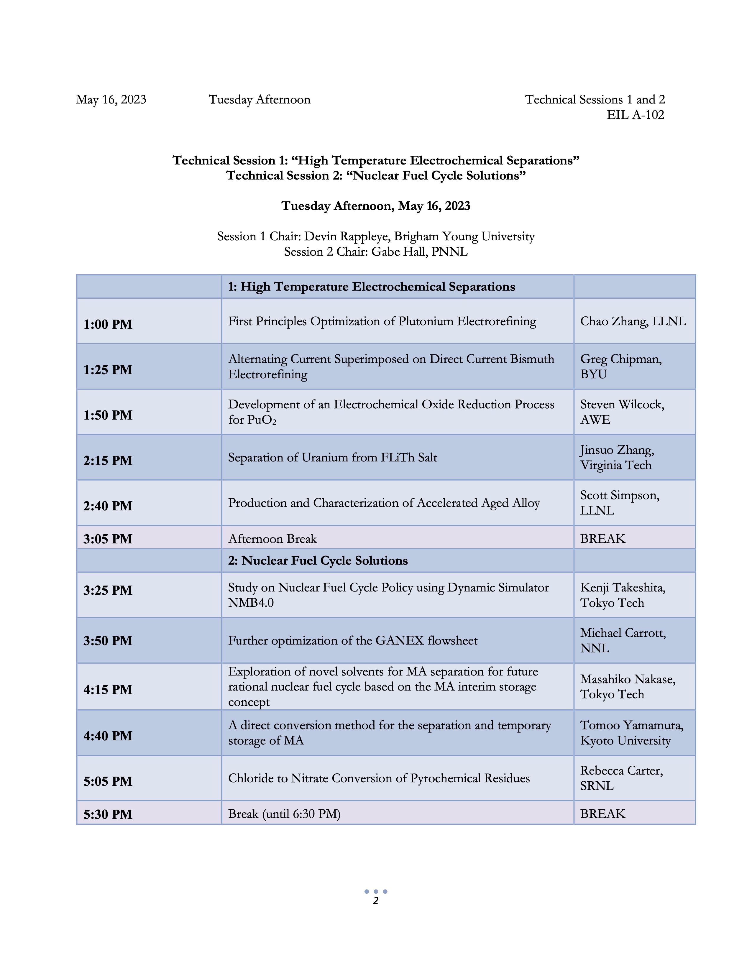 ASC 2023 Conference agenda